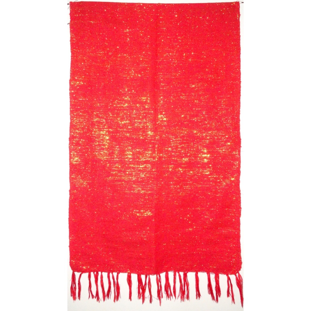Bright Red with Gold Interlace Table Runner